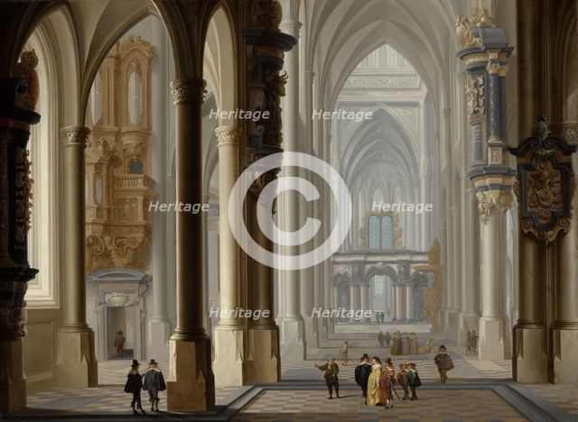 Interior of a Gothic Church, 1641. Creator: Dirck van Delen.