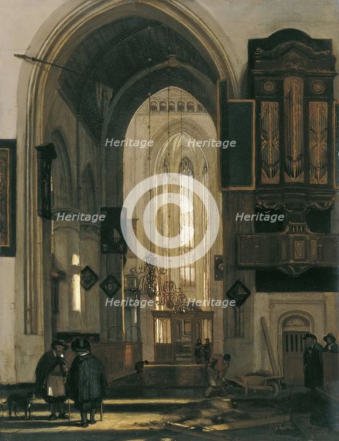 Interior of a Gothic Church, unknown date. Creator: Emanuel de Witte.