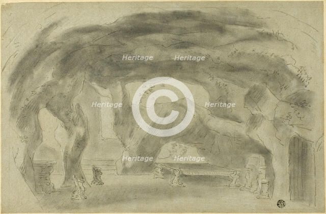 Interior of a Grotto, n.d. Creator: Richard Wilson.