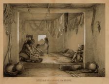 Interior of a Hopi Dwelling, late 19th-early 20th century. Creator: William H. Jackson