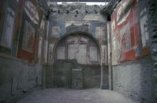 Interior of a house in the Roman town of Herculaneum, 1st century