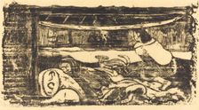 Interior of a Hut (Interieur de case), in or after 1895. Creator: Paul Gauguin