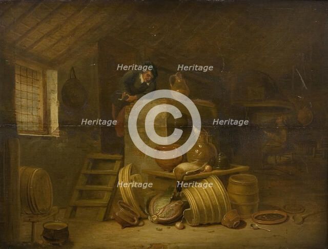 Interior of a Kitchen, 1622-1681. Creator: Cornelis Saftleven.