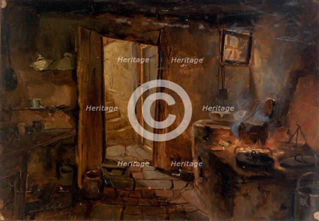 Interior of a Kitchen, n.d. Creator: Eliphalet Frazer Andrews.