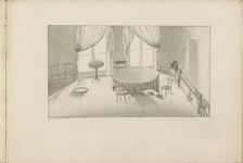 Interior of a living room in Amersfoort, 1840. Creator: Anon