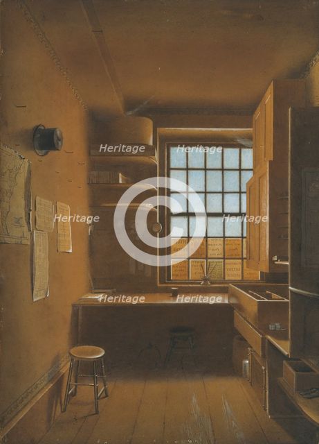 Interior of a Lottery, 1821. Creator: James Kidder.