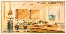 Interior of a Marconi radio transmitting station, 1915. Creator: Unknown