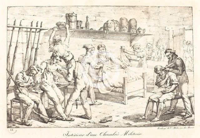 Interior of a Military Chamber. Creator: Louis Albert Guislain Baclère d'Albe.