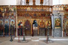Interior of a monastery church, North Cyprus