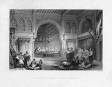 Interior of a Moorish Palace, Algiers Algeria, 1839. Artist: E Challis