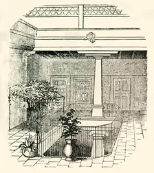 Interior of a modern Mexican house 1849. Creator: Unknown