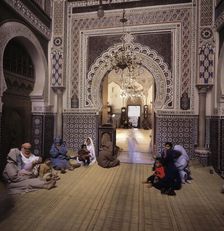 Interior of a mosque in Rabat