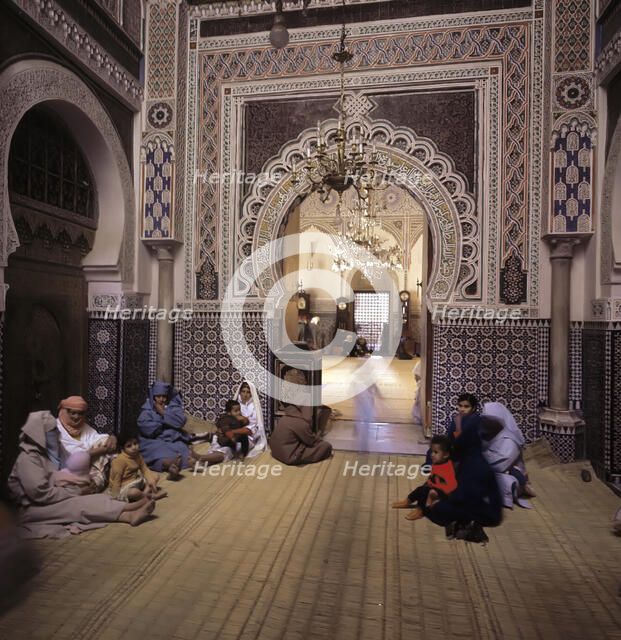 Interior of a mosque in Rabat.