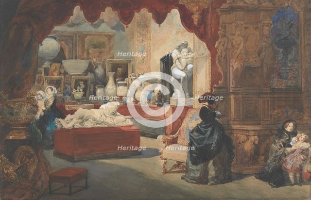 Interior of a Museum, 19th century. Creator: Eugene Louis Lami.