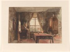 Interior of a painter's studio, c.1875-c.1899. Creator: Anon