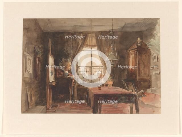 Interior of a painter's studio, c.1875-c.1899. Creator: Anon.
