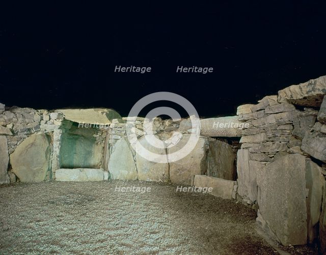 Interior of a passage grave, 26th century BC. Artist: Unknown