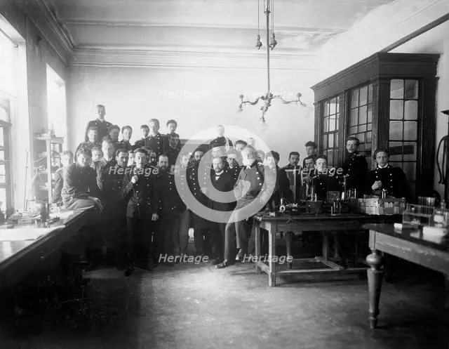 Interior of a physiology laboratory either at the Institute of Experimental Medicine or at..., 1904. Creator: Unknown.