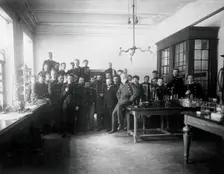 Interior of a physiology laboratory either at the Institute of Experimental Medicine or at..., 1904. Creator: Unknown
