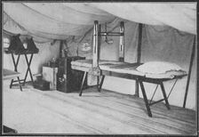 Interior of a Portland field hospital during the Boer War in South Africa, 1900. Artist: Anthony Bowlby