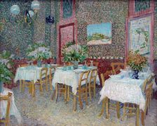 Interior of a restaurant, 1887. Creator: Gogh, Vincent, van (1853-1890)
