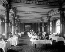 Interior of a restaurant in Fetter Lane, City of London, c1880. Artist: Bedford Lemere and Company