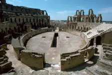 Interior of a Roman colosseum, 3rd century