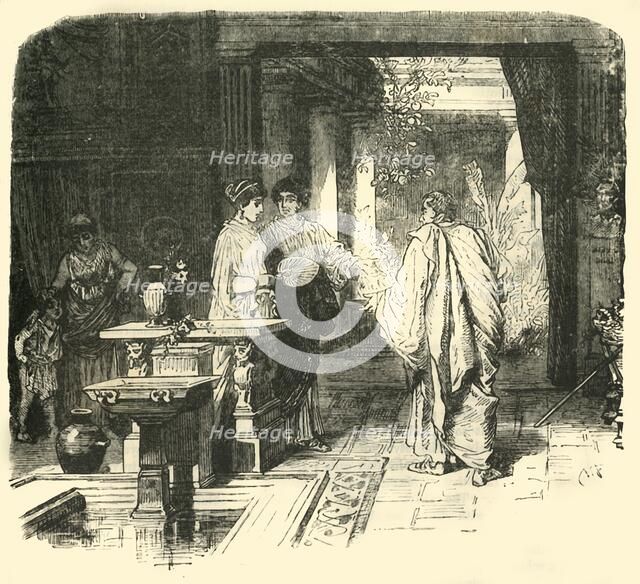 'Interior of a Roman House', 1890. Creator: Unknown.