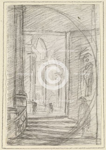 Interior of a Roman Palace, 1754/1765. Creator: Hubert Robert.