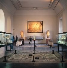 Interior of a room of the National Archaeological Museum in Madrid