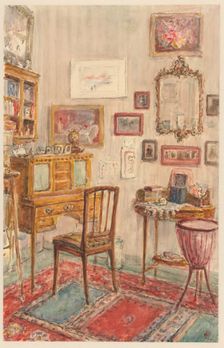 Interior of a room at Jan van Nassaustraat 48, 1910. Creator: Carel Nicolaas Storm