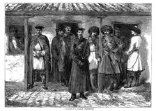 Interior of a Russian guardhouse, Crimean War, 1855