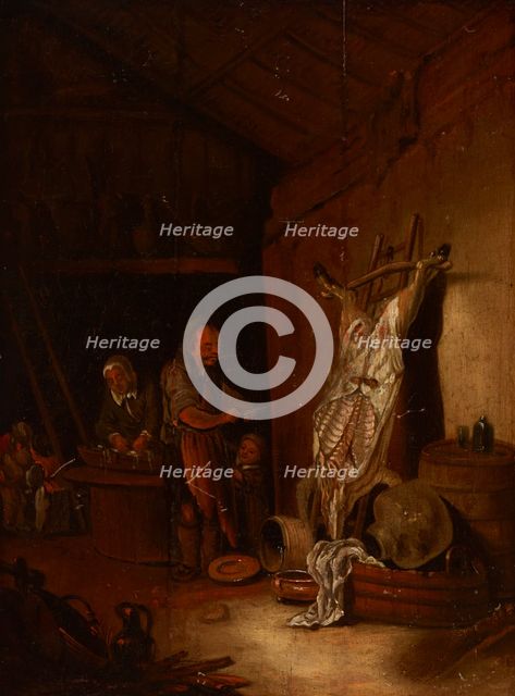 Interior of a Slaughtehouse, Late 17th-early 18th century. Creator: Unknown.