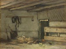 Interior of a Stable, 1895. Creator: Jan Hendrik Weissenbruch