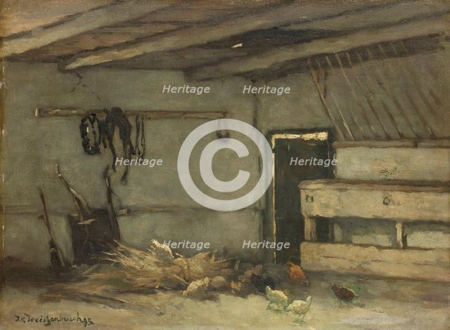 Interior of a Stable, 1895. Creator: Jan Hendrik Weissenbruch.