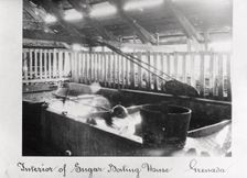 Interior of a sugar boiling house, Grenada, 1897