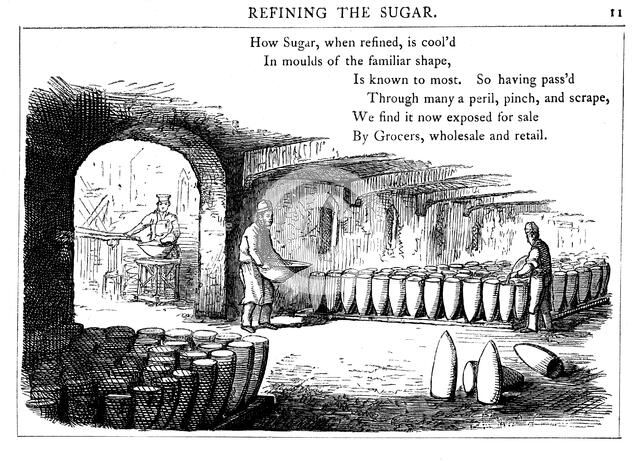 Interior of a sugar refinery, 1860. Artist: Unknown