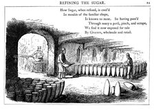 Interior of a sugar refinery, 1860