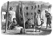 Interior of an Abyssinian house, 1868. Creator: Unknown