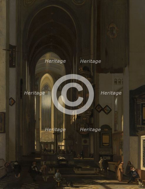 Interior of an Imaginary Catholic Church. Creator: Emanuel de Witte.