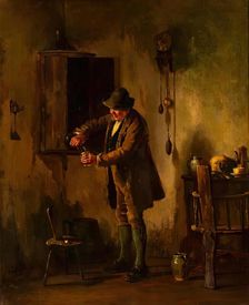 Interior of an Irish Cottage. Creator: Howard Helmick