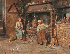 Interior of an Italian Cottage. Creator: Rubens Santoro