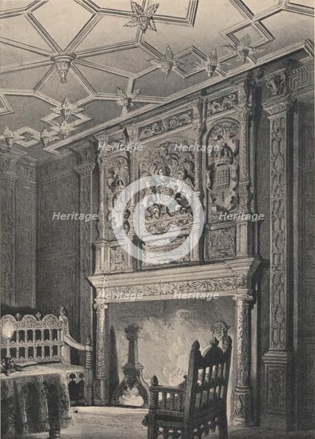 Interior of an old house at Enfield, Middlesex, known as `Queen Elizabeth's Palace`, 1915. Artist: Unknown.
