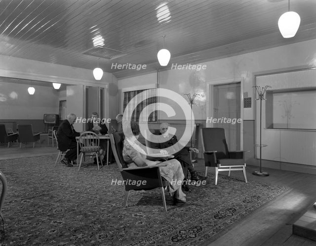 Interior of an old people's home, Kilnhurst, South Yorkshire, 1961.  Creator: Michael Walters.