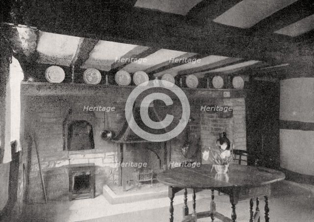 Interior of Anne Hathaway's Cottage, Stratford-upon-Avon, Warwickshire, England, 1924-1926. Artist: Unknown