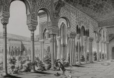 Interior of Alhambra Palace, Granada, Andalusia, Spain, 1877. Creator: Unknown