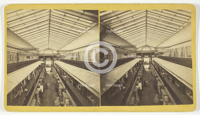 Interior of Arcade, Providence, R.I., 1875/99. Creator: Unknown.
