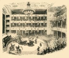 Interior of Astley's Amphitheatre in 1843 (c1878). Creator: Unknown