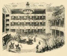 Interior of Astley's Amphitheatre in 1843 (c1878). Creator: Unknown