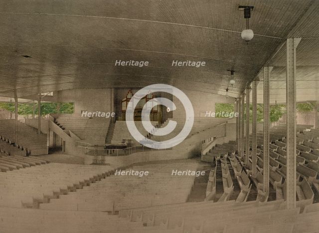 Interior of Assembly Hall (i.e. the Amphitheater), Chautauqua, New York, c1899. Creator: Unknown.